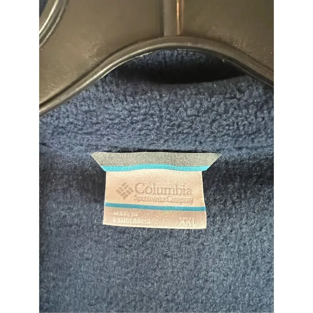 Columbia Mens Blue Fleece Jacket Size XXL